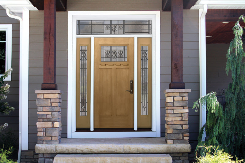 The exterior door of a home.