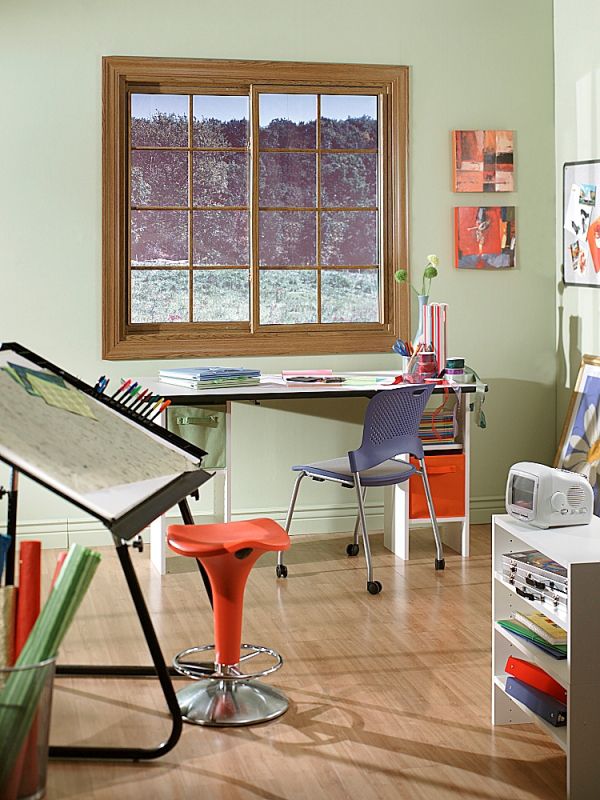 Drafty Windows New Jersey A wooden window in a home office